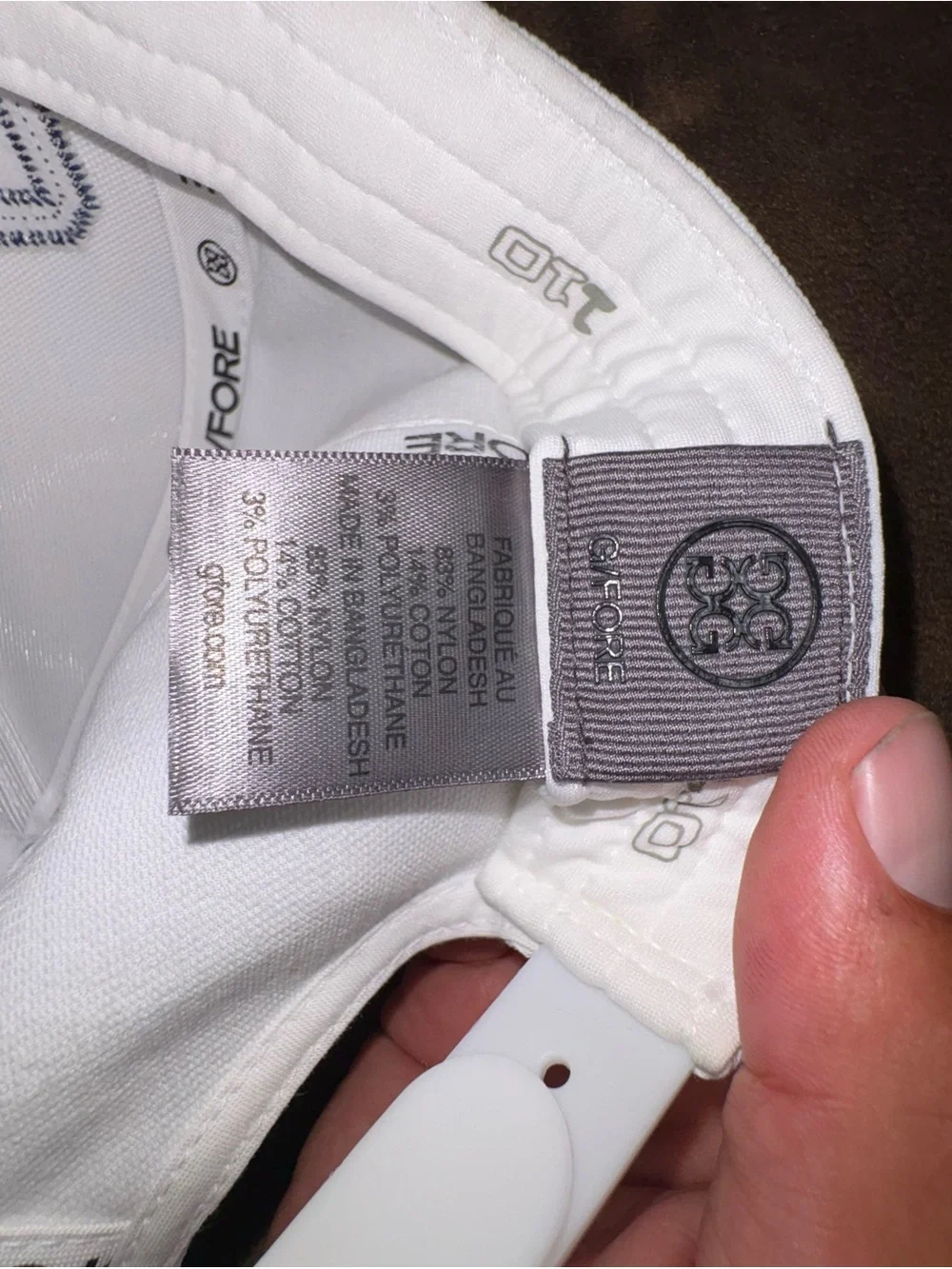G/FORE “ROSS’D” White Snapback Golf Hat